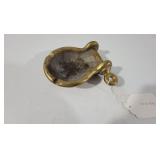 Vintage Brass Ashtray with Handle
