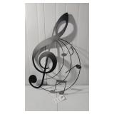 Large Metal Treble Clef Wall Art