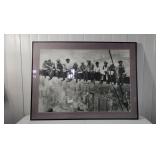 Lunch Atop Skyscraper Framed Print