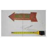 Bar Arrow Metal Sign