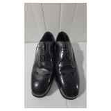 Florsheim Black Leather Wingtip Dress Shoes Men