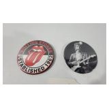 Rolling Stones & Bob Dylan Coasters (2)
