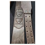 Leather Guitar Strap Lot  2 Straps