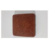 Tooled Leather & Metal Cigarette/Card Case