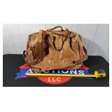 Mulholland Bros Brown Leather Duffle Bag