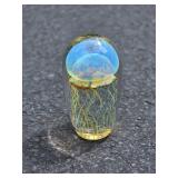 Richard Satava Art Glass Moon Jellyfish Sculpture Paperweight 1720-14