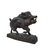 Black Forest Carved Wild Boar Sculpture- estimated circa late 19th early 20th century 11