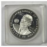 Dwight Eisenhower Sterling Silver Medal