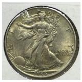 1936 Walking Liberty Half About Uncirculated AU
