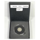 1856 Seated Liberty Silver Dime Very Fine VF