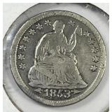 1853 Seated Liberty Silver Half Dime H10c VG
