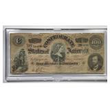 1864 $100 Confederate Note Richmond VA