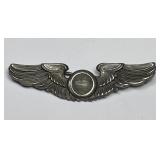 WW2 Army Air Force Wings Observer Badge Sterling