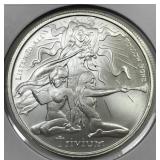 2023 Trivium Silver Shield 1 oz .999 Art Round