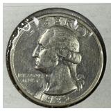 1932-S Washington Silver Quarter Key Date AU