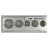 1912 Year Set 5-Coin in Snap-tite Holder