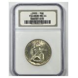 1920 Pilgrim Commem Silver Half NGC MS64