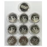 10 Proof Statue Of Liberty Commemorative Halves