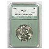 1954 Franklin Half Brilliant Uncirculated CH BU