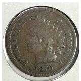 1870 Indian Head Cent Very Good VG