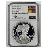 2020-S Silver Eagle Proof Mercanti FDI NGC PF70