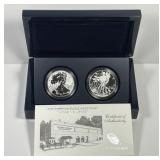 2013 West Point Mint Silver Eagle 2-Coin Set