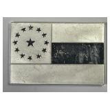 Stars & Bars Sterling Silver Ingot Pair 2.4oz