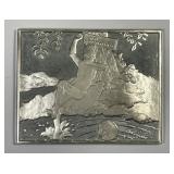 Norman Rockwell Hookey Sterling Silver Ingot 3.2oz
