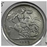 GREAT BRITAIN: 1889 Silver One Crown