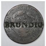 Large Cent with BRUNDIG Counterstamp