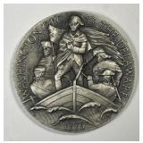 Washington Crossing Delaware Sterling Silver Medal