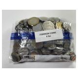 WORLD: Bag of 5 Pounds Foreign Coins
