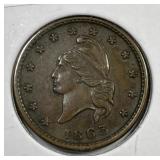1863 Army & Navy Civil War Token CWT