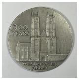 900 Years Westminster Abbey Sterling Silver Medal