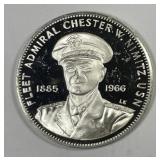 Chester Nimitz USN Sterling Silver Medal