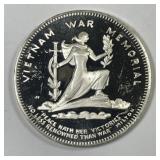 Vietnam War Memorial Sterling Silver Medal