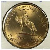 1969 Lee County Bank Ft Myers FL Copper Medal