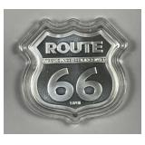 Route 66 Shield Sign Design Silver Round 1 oz .999