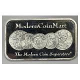 Modern Coin Mart Silver Art Bar 1 oz .999