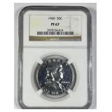 1960 Franklin Silver Proof Half NGC PF67