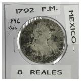 MEXICO: 1792-Mo FM Silver 8 Reales