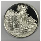 Christ Healing The Sick Sterling Silver Medal