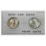 1979 Susan B. Anthony $1 Far & Near Date Variety