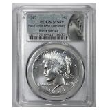 2021 Peace Silver $1 PCGS MS69 First Strike