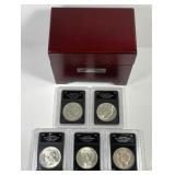 1922-1926 Peace Silver Dollars 5-Coin Set
