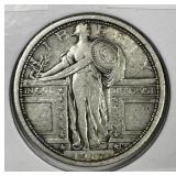 1917 Standing Liberty Silver Quarter Type 1 Var VF