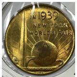 1939 New York Worlds Fair Medallion