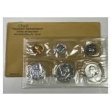1964 Proof Set with Accented Hair Half