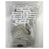 Bag of 50 Proof Coins - 10 Of Each Denomination