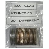 Roll Mixed Date Kennedy Halves Uncirculated BU